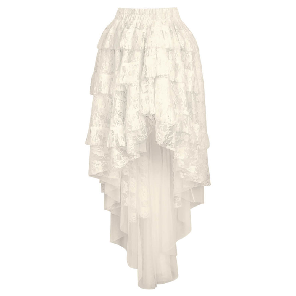 Attitude Corsets - Victorian skirt Jupe haute - Crème